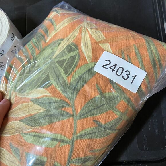 Calypso Joe Shirt Men XL Orange Floral Button Up Collared Short Sleeve Cotton - Picture 8 of 8